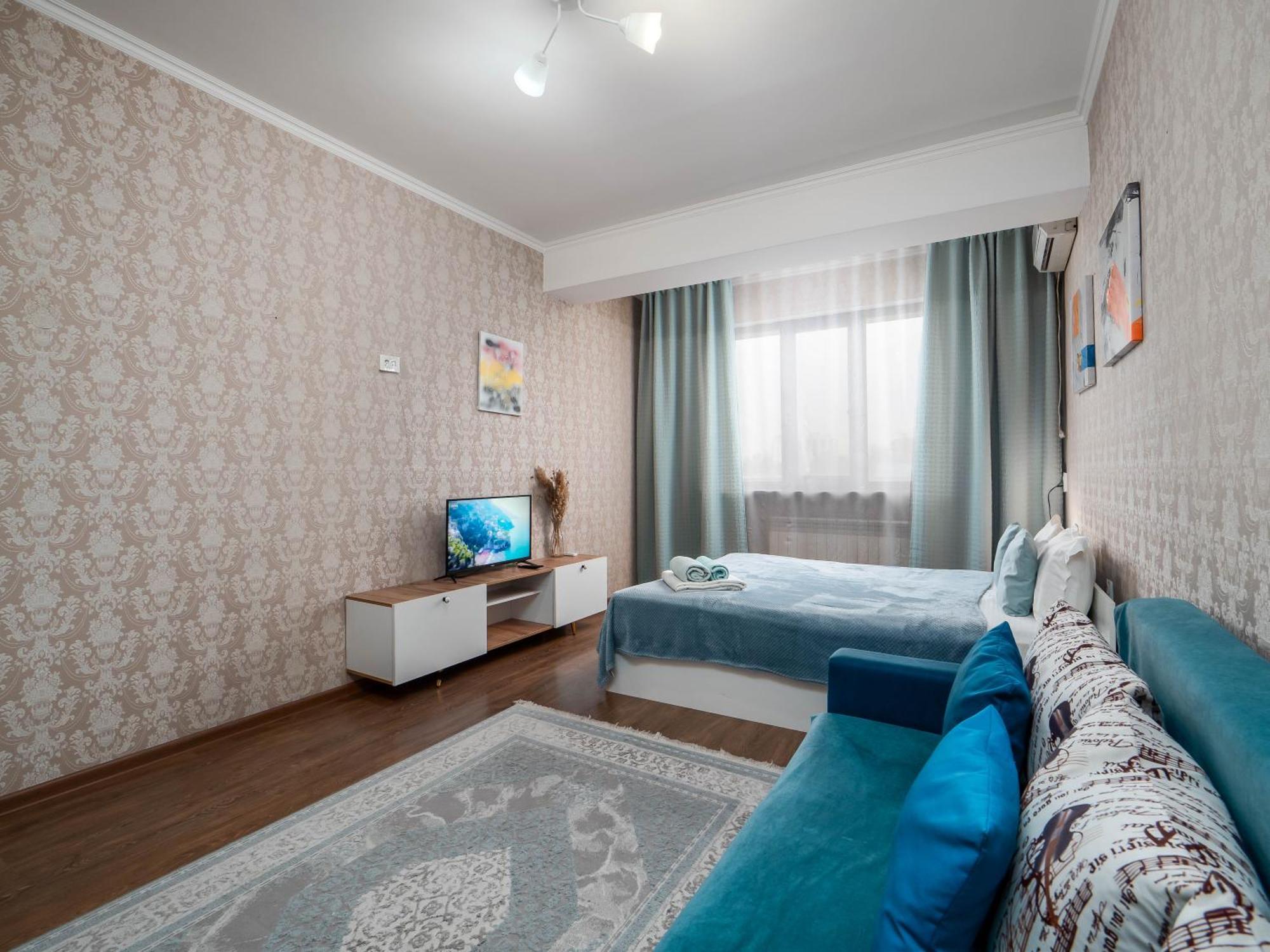 Appartments " Zhetysu-4" 阿拉木图 外观 照片