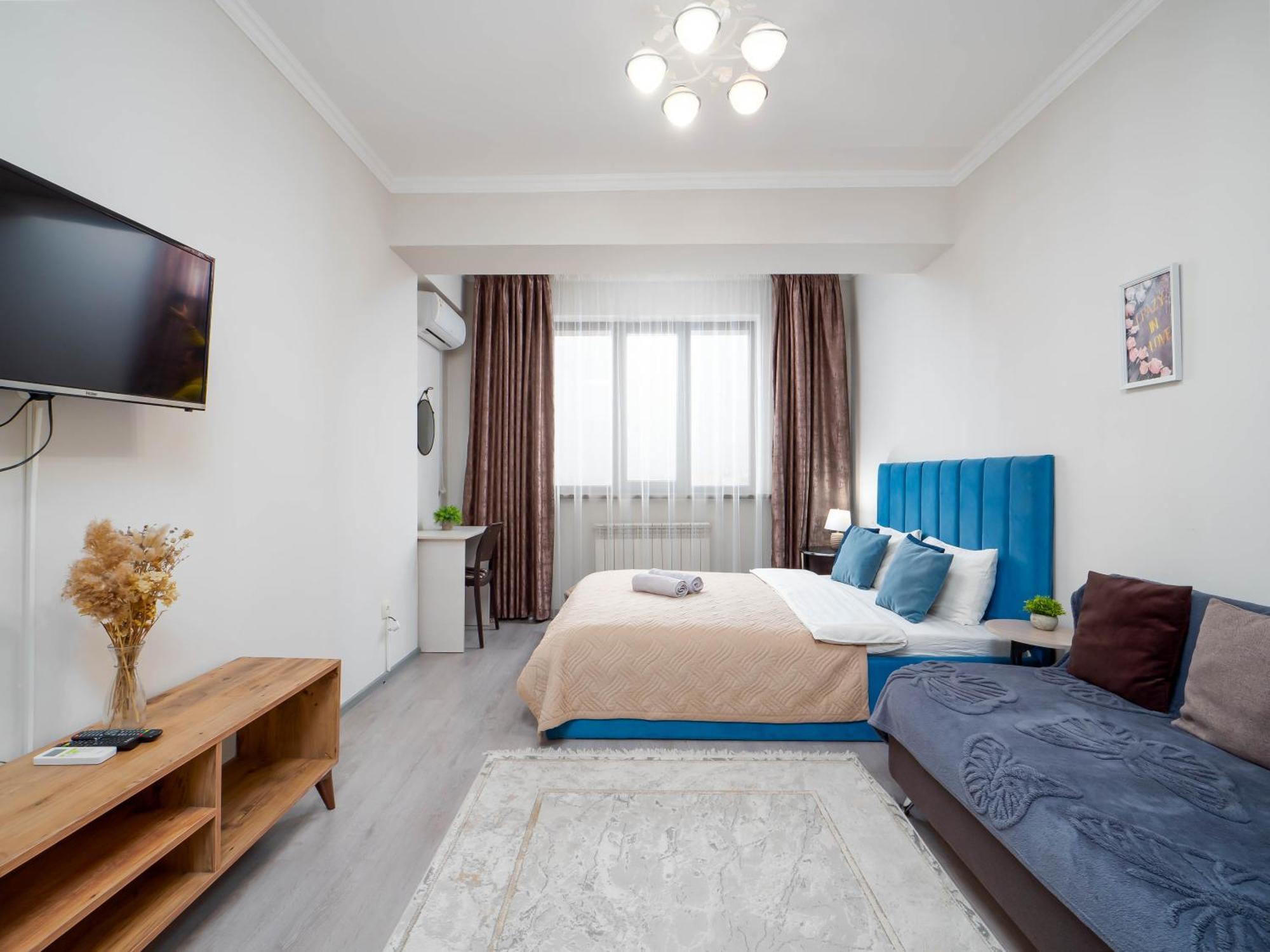 Appartments " Zhetysu-4" 阿拉木图 外观 照片